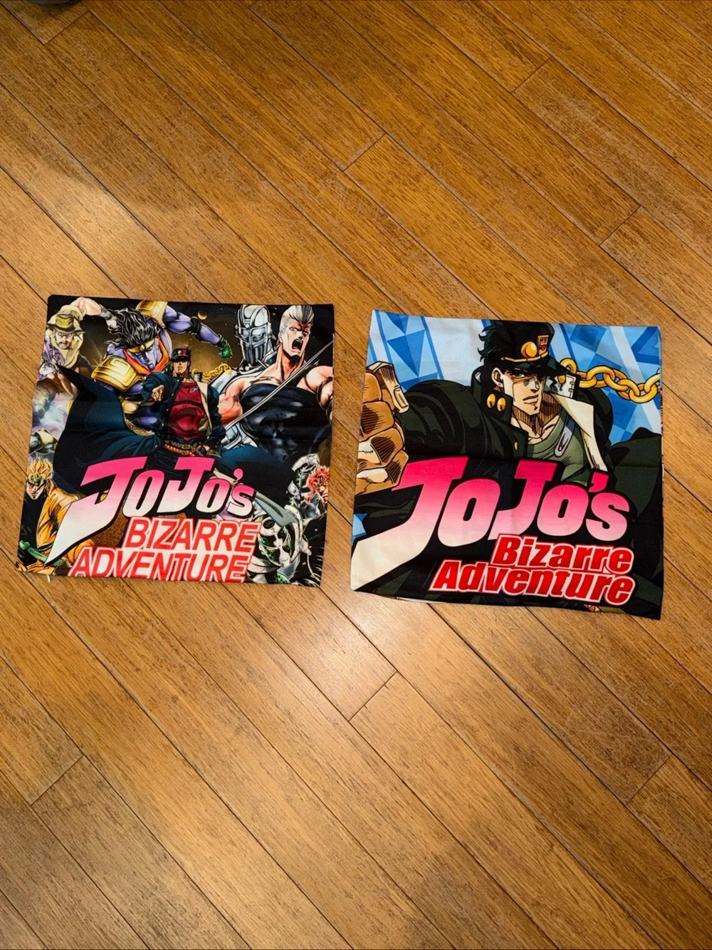 JoJo's Bizarre Adventure Square Pillow Cases 17” X 17” Double Sided TWO PACK SET